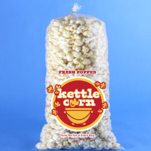 Pre-printed Kettle Corn Bag "Fresh Popped Kettle Corn" - 8" x 15" x 1.5mil (12 - 14 cups).  Sold by the case, 1000/cs